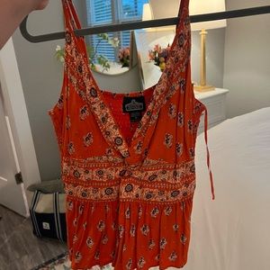 Orange tank top